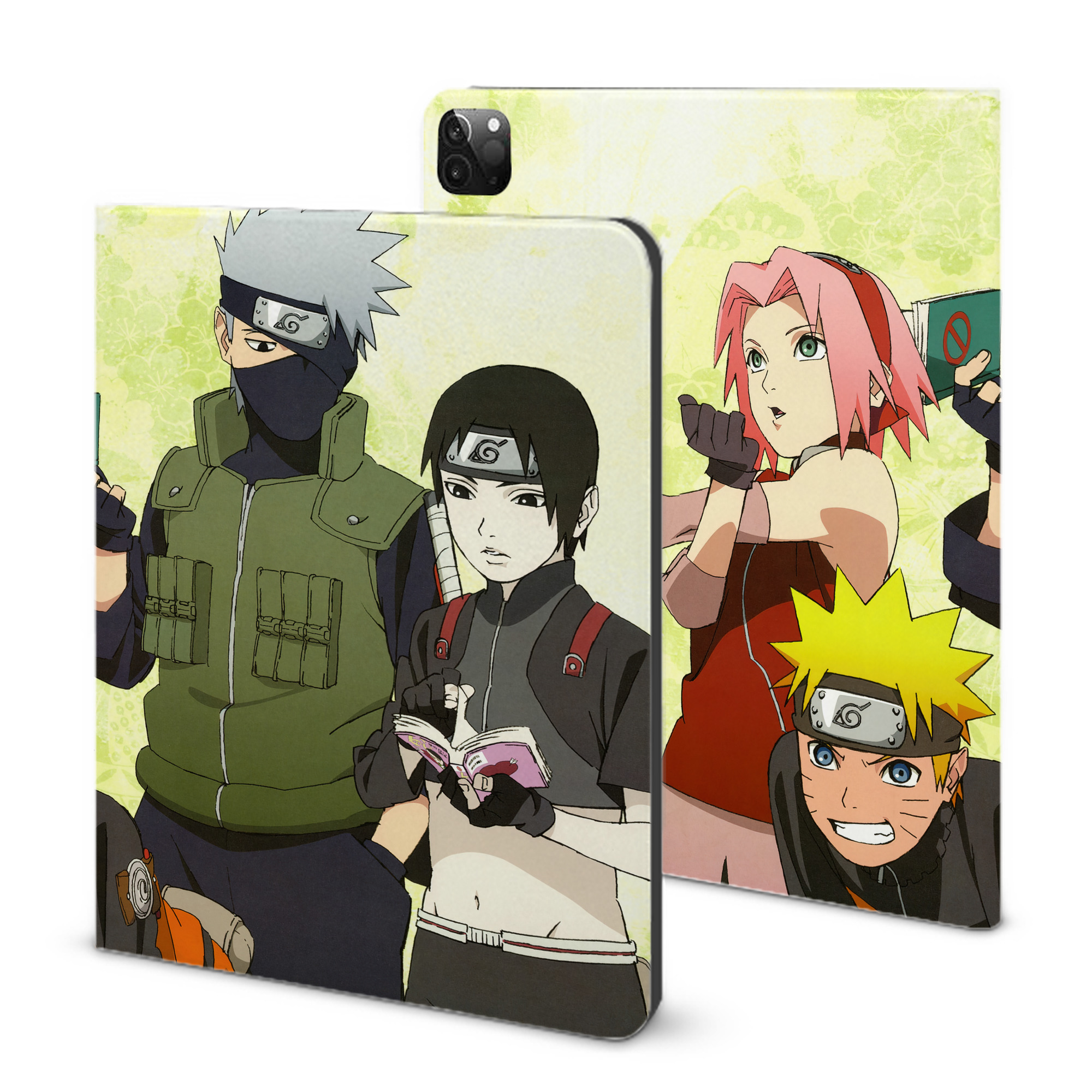 （画像用） NARUTO -ナルト- NARUTO -ナルト- 疾風伝 IPadケース ペンホルダー付き ブックスタイルデザイン